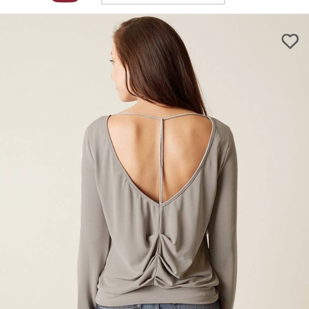 Grey long sleeve top